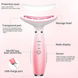 Neck Face Massager, Skin Care Face Massage Tool, 3-in-1 Facial