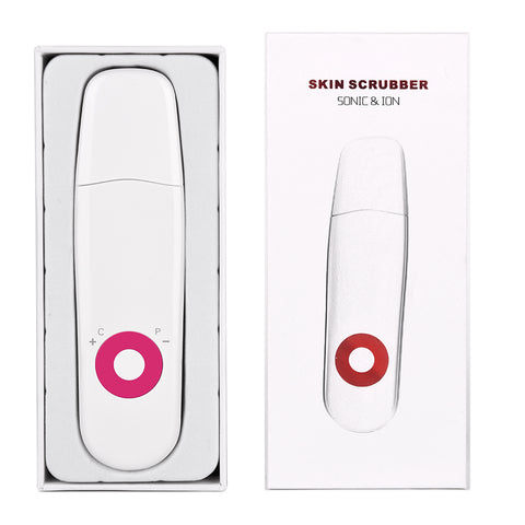 Ultrasonic Skin Scrubber Deep Cleaning US Plug Red - Kl Skincare