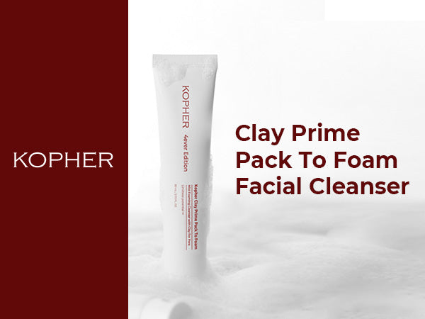 Kopher Clay Prime Pack to Foam . Facial Cleanser – Kl Skincare