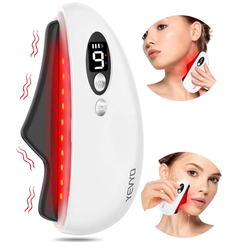 Gua Sha Facial Tool, Electric Black Obsidian Guasha Tool For Face,