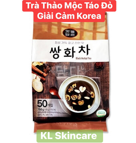 Trà thảo mộc táo đỏ giải cảm Korea (50 gói)