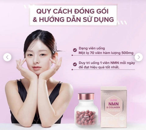 Viên uống kết hợp NMN + Collagen