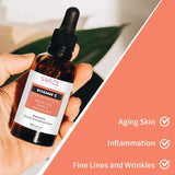Anti-Aging Hyaluronic Acid Facial Serum for Women with Vitamin C