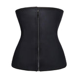 Women Latex Zipper Hook Underbust Corset Waist Trainer Cincher Body - Kl Skincare