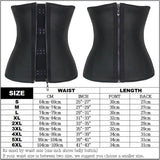 Women Latex Zipper Hook Underbust Corset Waist Trainer Cincher Body - Kl Skincare
