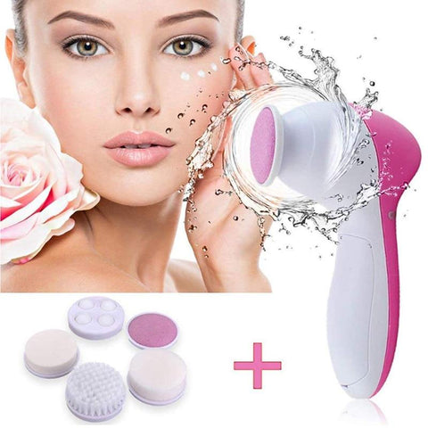 5 in 1 Face Massage Cleansing Brush Set - Kl Skincare