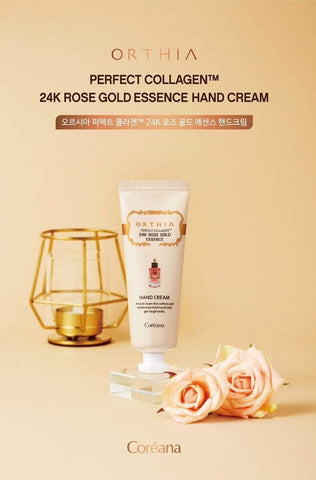 Coreana - Orthia Perfect Collagen 24K Rose Gold Essence Hand Cream-ml