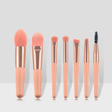 Pink Makeup Brushes Set