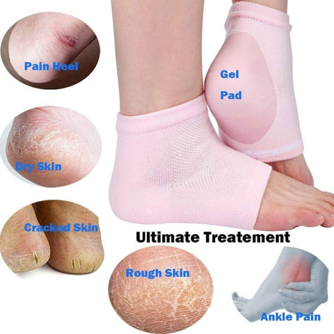 Silicone Moisturizing Gel Heel Socks