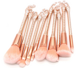 Peacock Mermaid Makeup Brush Set