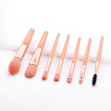 Pink Makeup Brushes Set