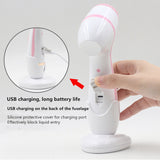 Rotating facial cleansing brush