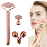 Electric Vibrating Natural Rose Facial Roller