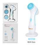 Rotating facial cleansing brush