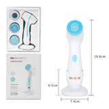 Rotating facial cleansing brush