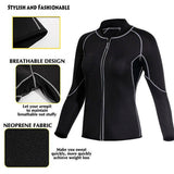 Women Sweat Sauna Suit Body Shaper Hot Slimming Long sleeve Thermo Neoprene Weight loss Gym Sauna Body Sharper Sweatshirts