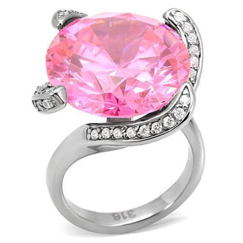 PINK GEMS Stainless Steel Ring